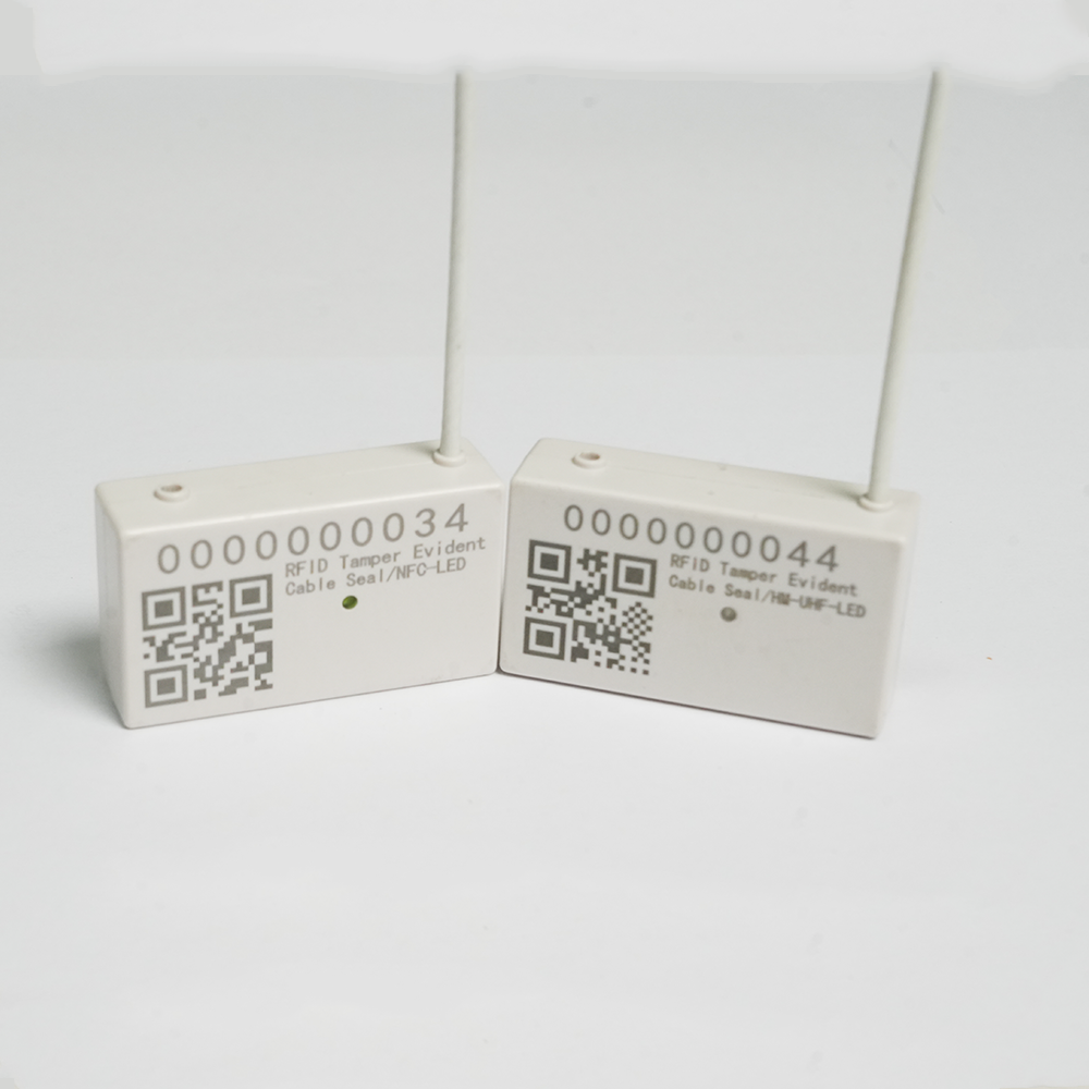 Rectangular three-state lead seal (high frequency, ultra-high frequency) with optional LED