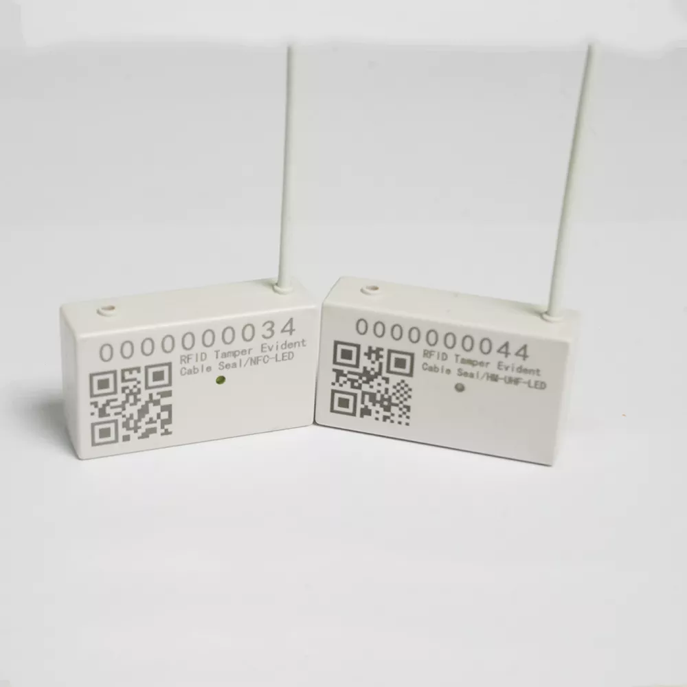 Rectangular three-state lead seal (high frequency, ultra-high frequency) with optional LED