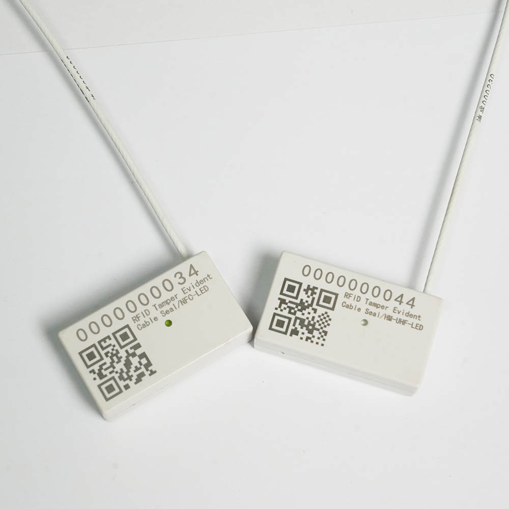 Rectangular three-state lead seal (high frequency, ultra-high frequency) with optional LED